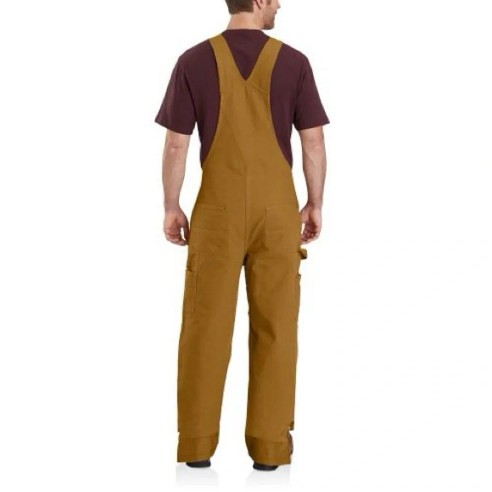 Carhartt 104031 - Washed Duck Bib Overalls - Quilt Lined 3 XL dark brown
